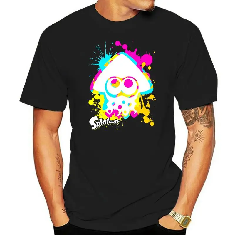 Новая футболка Splatoon 2 цветная чернильная черная-темно-синяя мужская-Женская