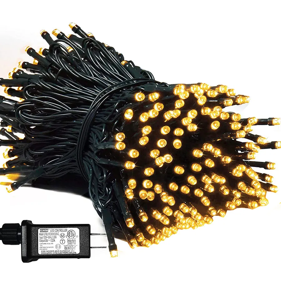 

Уличная Рождественская гирлянда, 10/20/50/100 м, 24 В постоянного тока, Подключаемая гирлянда, сказочные огни для сада вечерние НКИ, свадьбы, Рожде...