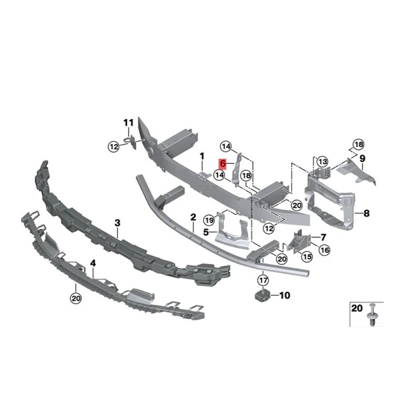 

1 пара, алюминиевые Кронштейны 51119463971 51119463972 для BMW 7 серии G70 735 740 750