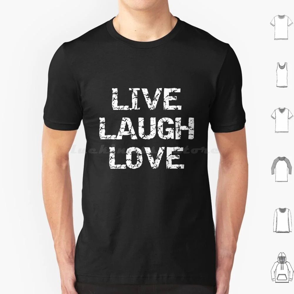 Футболка Live Laugh Love Destroy большой размер 100% хлопок Inspo вдохновение пародия забавная
