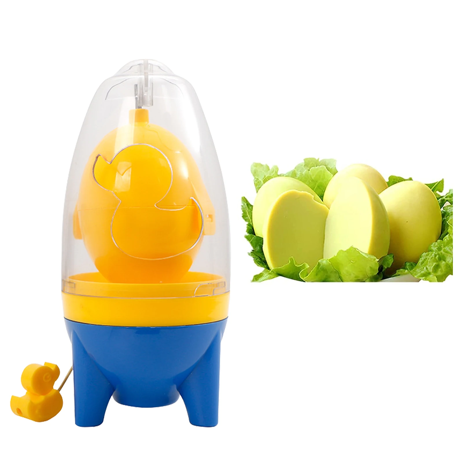 

Portable Household Egg Yolk Protein Blender Hand Egg Maker Spinner With Pulling Rope In Shell Egg Spinner Cooking Gadget