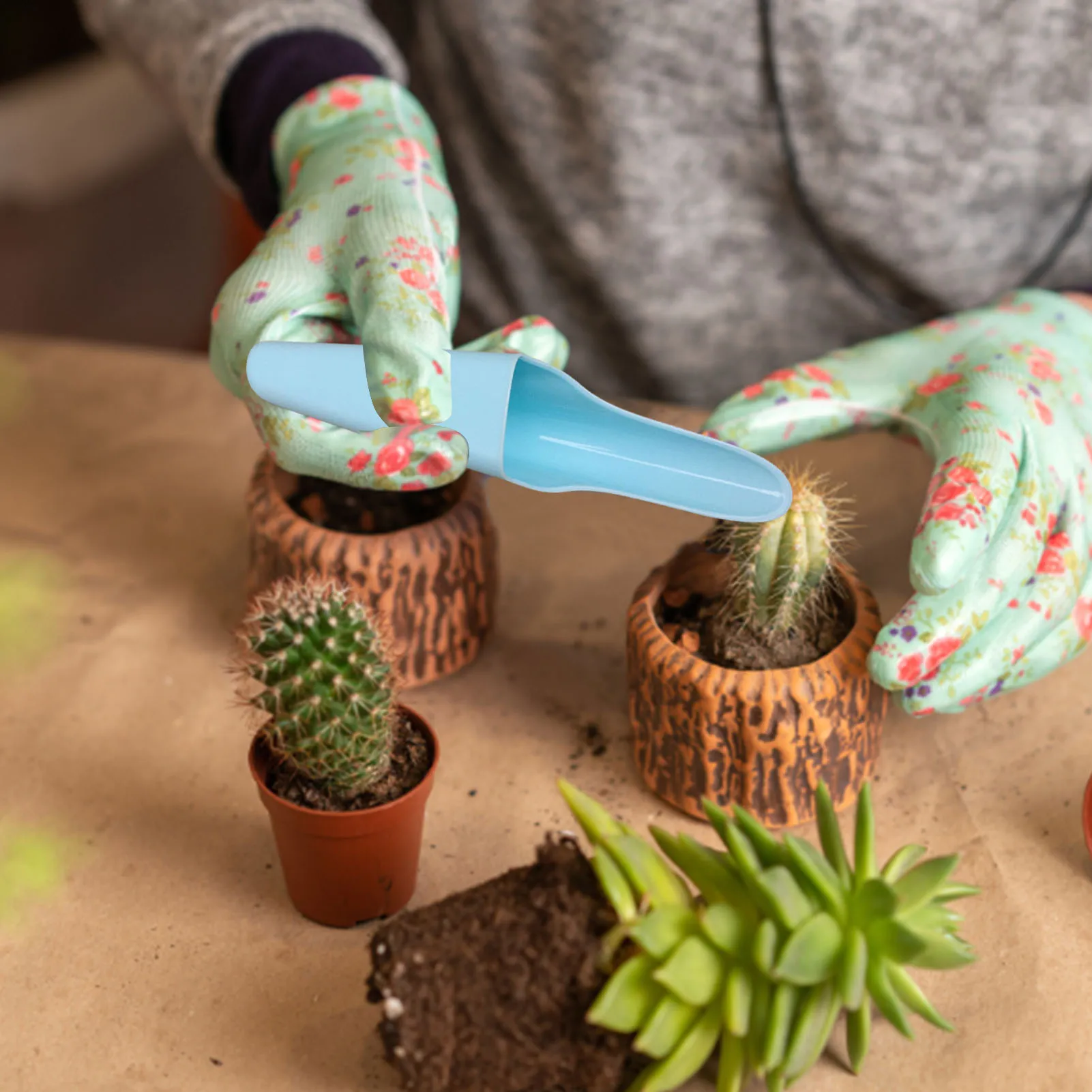 

Лопата-ведро для посадки, компактная искусственная Лопата для садоводства, миниатюрная садовая лопата для пересадки растений и суккуленто...
