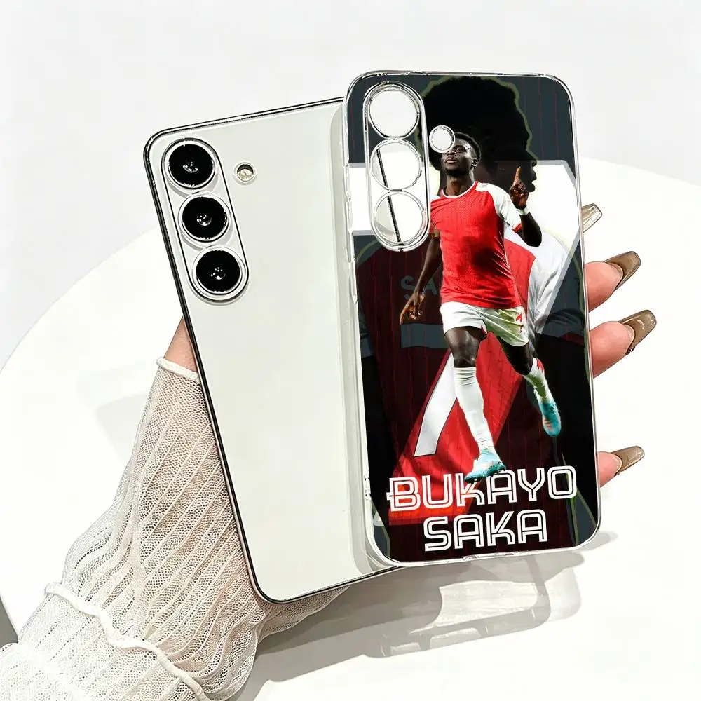 Фото Чехол для телефона Football B-Bukayo Saka 7, прозрачный силиконовый мягкий чехол для Samsung A10,12,20,21S,30,31,40,50,51,52,70,71 №4