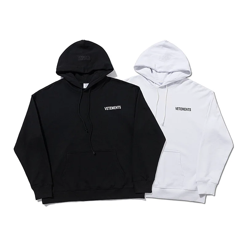 

2023 New Fashion Foam V-VETEMENTS Letter Printing Oversize Loose Street Men's and Women's Pullover Hoodie Sweater