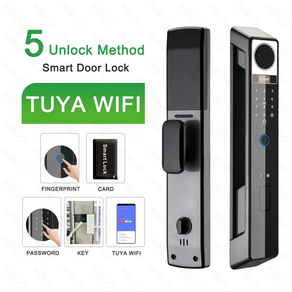 AISUO в наличии Ttlock алюминиевый черный 3d код системы контроля доступа цифровой