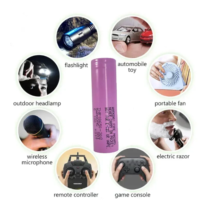 Литий-ионная аккумуляторная батарея INR18650-30Q 20A