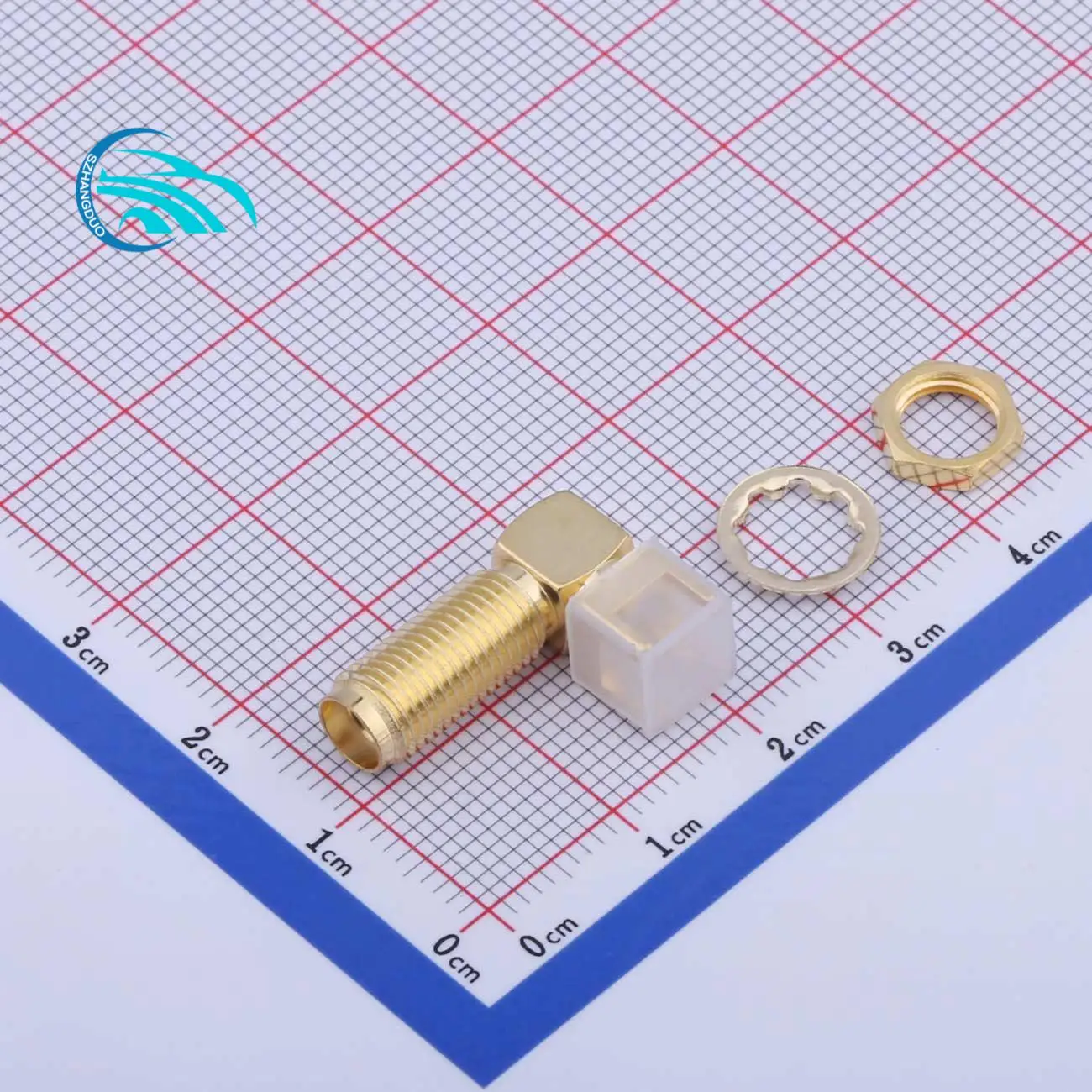

2PCS/LOT 90 Degree Right Angle 14MM RF SMA Connector Head Gold Plated Outer Screw Inner Orifice Plate End Seat