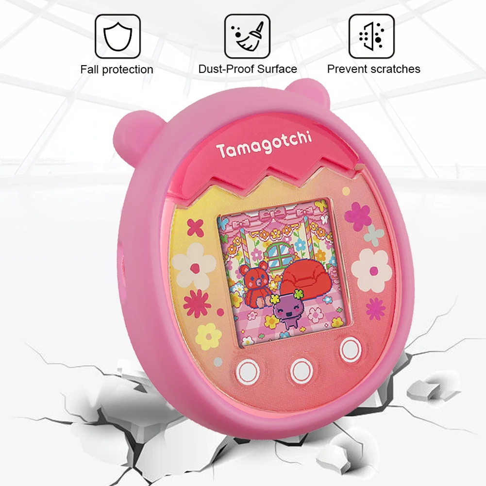 

Silicone Virtual Electronic Digital Pets Machine Cover Cartoon Mouse Shaped Electronic Pet Machine Cover Case for Tamagotchi Pix
