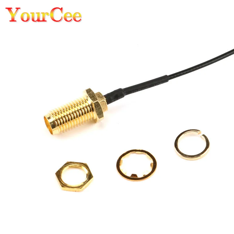 2 шт. прямой разъем SMA в гнездовой IPEX Радиочастотный кабель отрезок uFL/u.FL/антенна IPX
