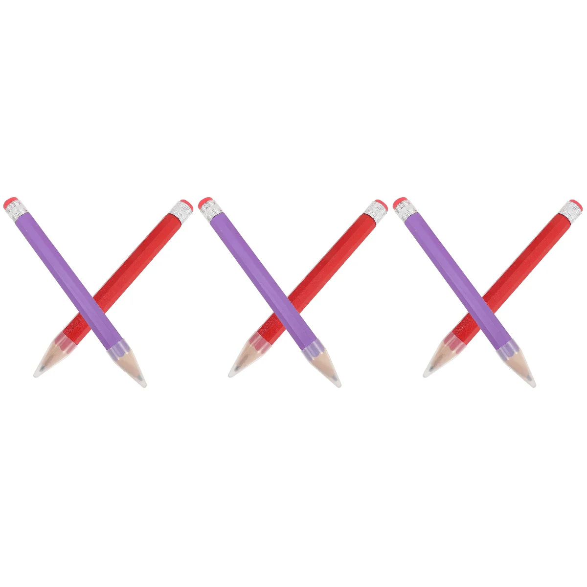 

6 Pcs Large Wooden Pencils Novelty Giant Pencils Kids Wood Pencils Portable Kids Pencils