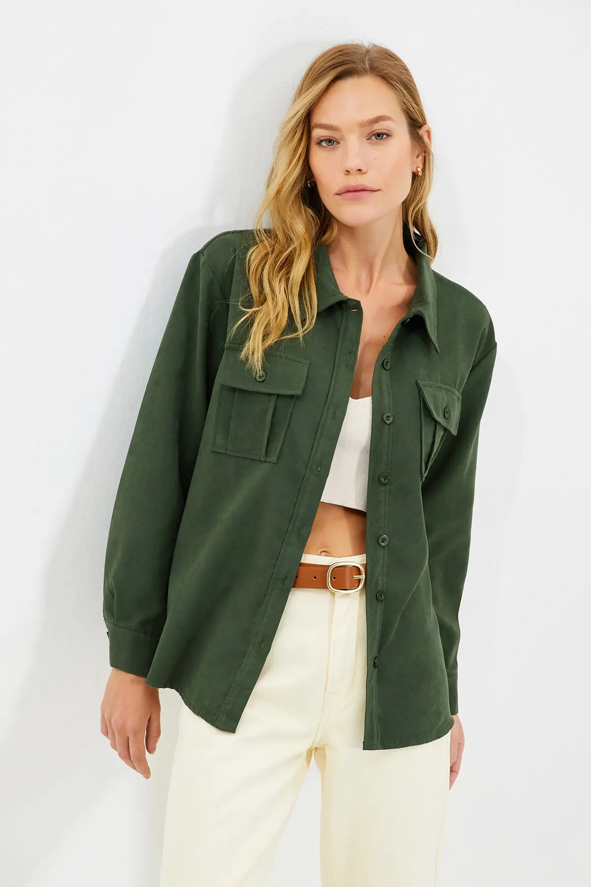 

Trendyol Double Pockets Shirt TWOAW22GO0246