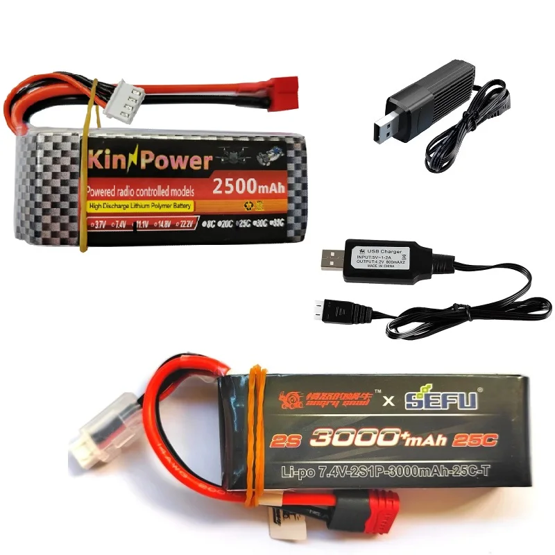 3S 11,1 V 2500mAh 25C /2S 7,4 V 3000mAh 25C Литий-полимерный аккумулятор для MJX Hyper Go 14209 14210 1/14 высокоскоростных бесщеточных автомобилей/грузовиков