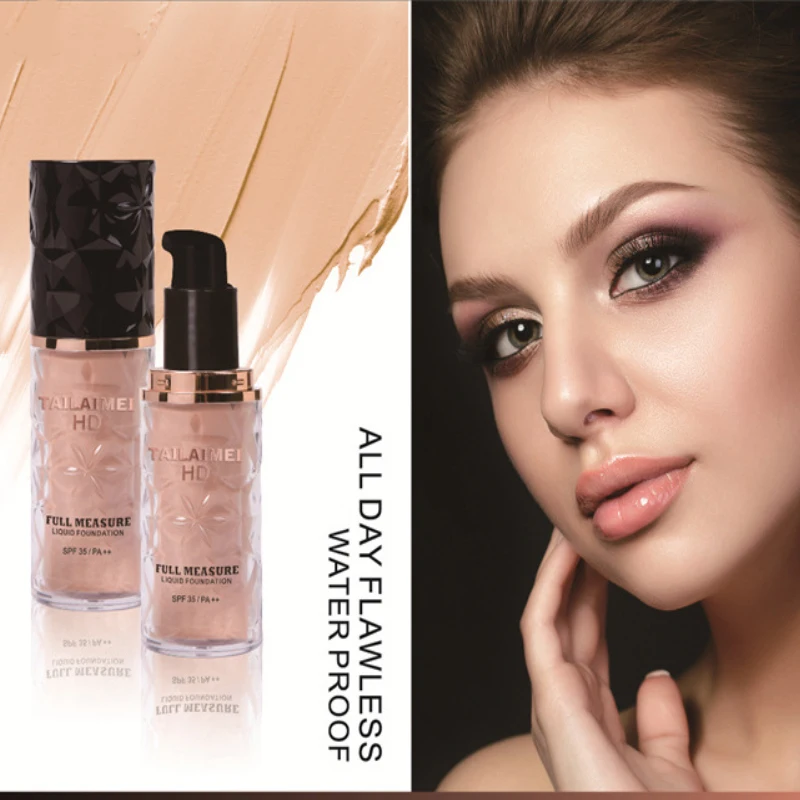 

45ml TLM Original HD Full Measure Liquid Foundation Professional Concealer Cream Base Makeup Long Lasting Foundation Cosmetics