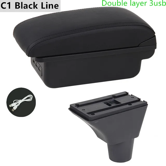 Автомобильный подлокотник для Citroen Berlingo, центральный магазин, украшение для стайлинга автомобиля с подстаканником, USB-аксессуары