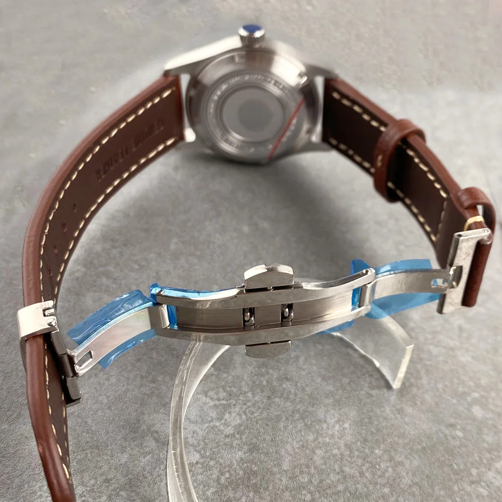 Мужские светящиеся часы тандорио с циферблатом 20 АТМ