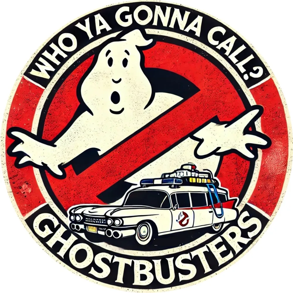 

Ретро-знак «Охотники За Привидениями» HELLOYOUNG