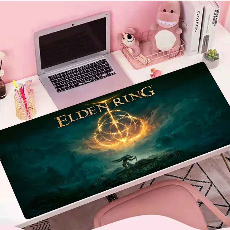 

Большой коврик для мыши Elden Ring, игровые аксессуары для настольного ПК, коврик для мыши в стиле аниме, резиновый коврик, нескользящий коврик д...