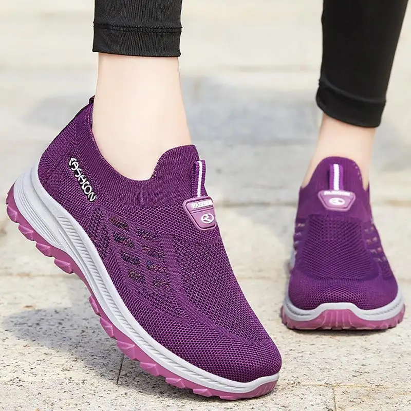 

Женские кроссовки без шнуровки, прогулочная обувь на платформе, Вулканизированная подошва, женская обувь, модель 2022 года