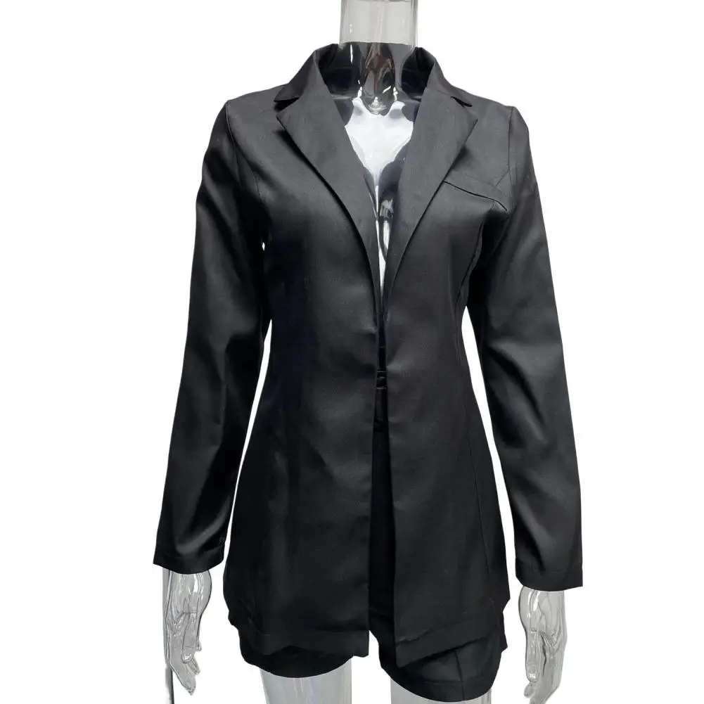 

Stylish Suit Jacket Formal Anti-fade Office Blazer Lady Open Stitch Cardigan Blazer Coat