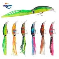 whyy luya bait minogue long throw squid bait with whiskers 18cm 17 6g simulated fake bait for sea fishing octopus fishing lure
