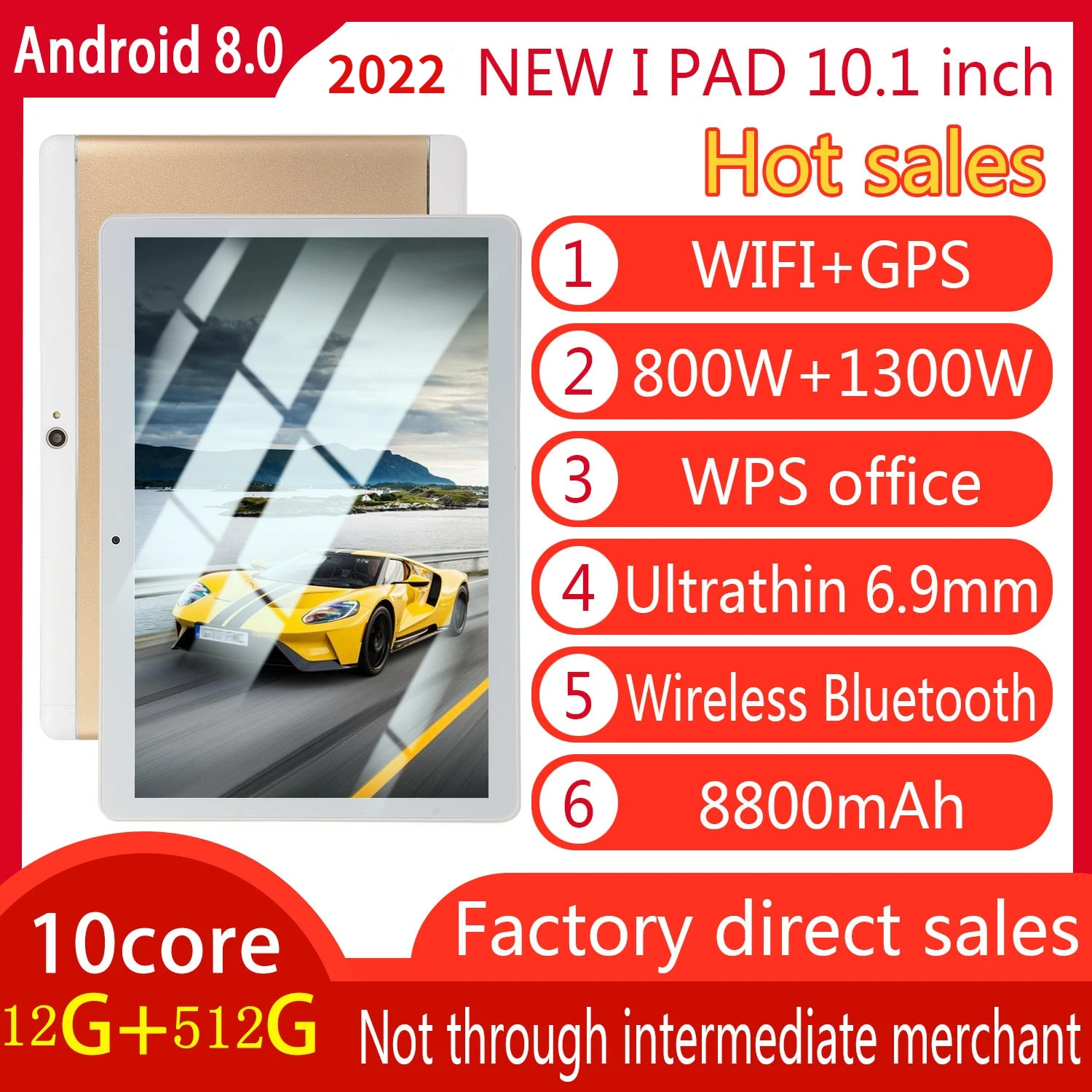 

Pad Mini Notebook 12GB 512GB 8800mAh Google Play Dual SIM 4G LTE 5G Computer Global Version Tablet Android WPS Office Laptop