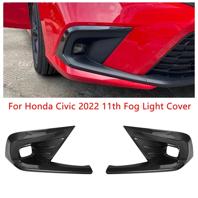 

Car Front Fog Lamp Cover Frame Decoration for Honda Civic 2022 11Th