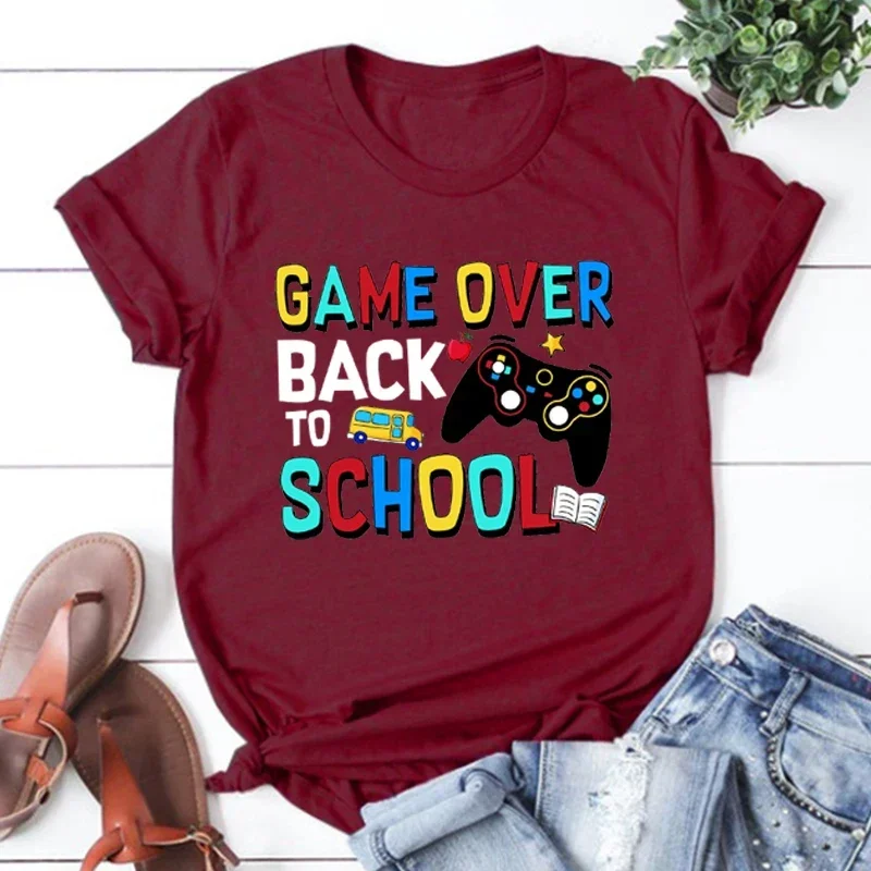 Рубашка с надписью Game Over To School