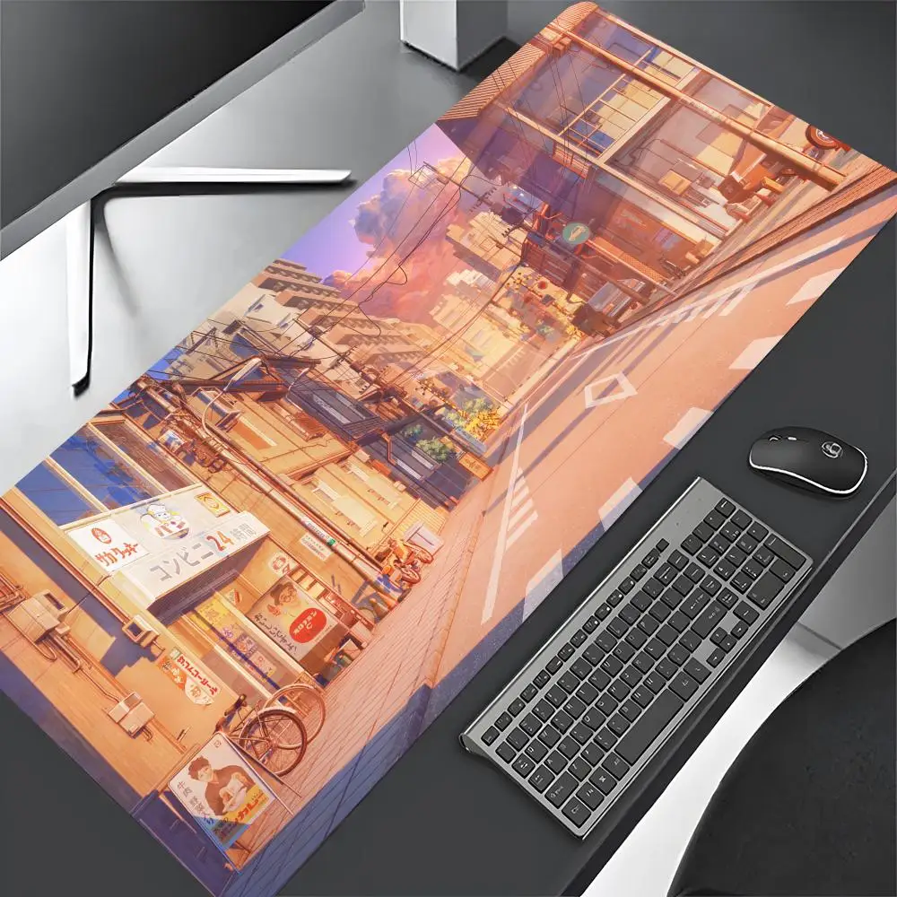 Коврик для мыши Stree японский неоновый 900x400 мм