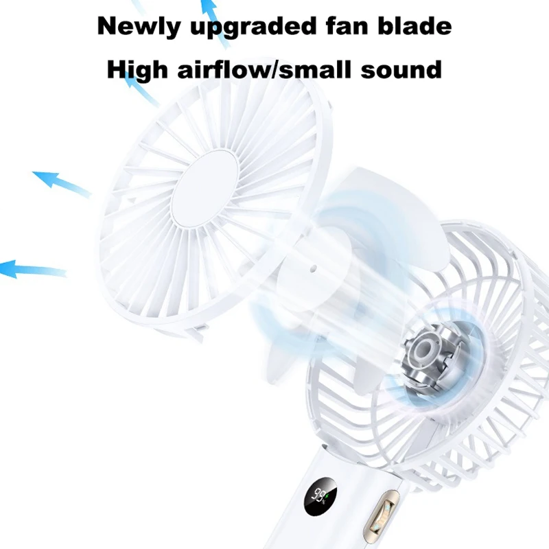 Портативный мини-вентилятор с зарядкой от USB 3600 мАч