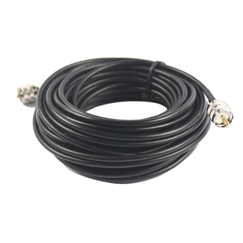 

50Inch RG58 Coax Coaxial UHF PL-259 Connectors CB Radio Antenna Cable