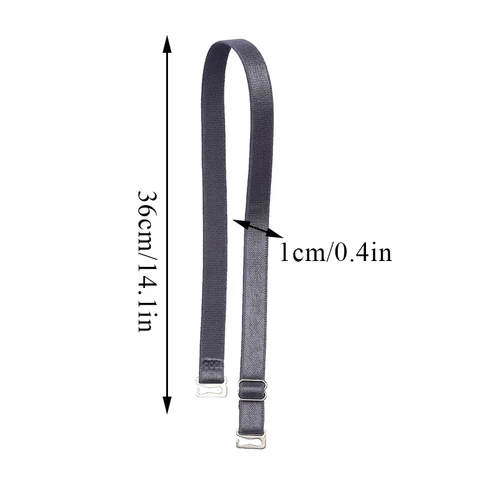 Stainless Steel Bra Straps Summer Shoulder Straps Elastic Underwear Accessory Trendy Non-slip Straps Solid Color Bra Accessories