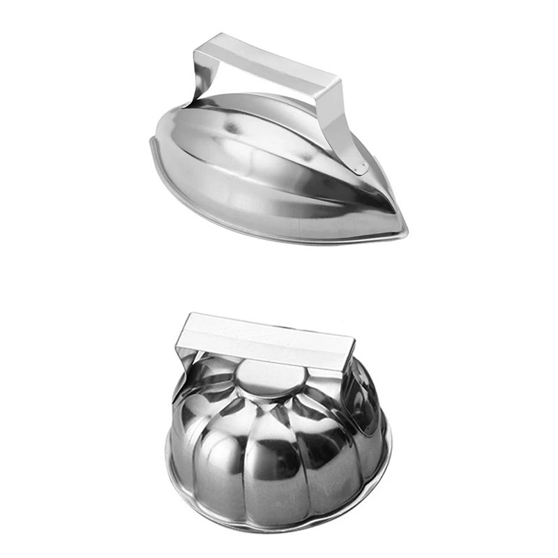 

1 Piece Boat-Shaped Egg-Wrapped Rice Mold Rice Molds Japanese-Style Stainless Steel Melon Seed Model