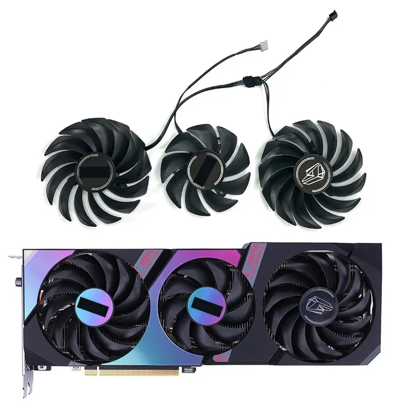 

NEW Igame Geforce Rtx 3060 Ti Ultra Cooling Fan Vervanging Dc 12V Koelventilator Voor Igame Geforce Rtx 3070 ultra Oc Rtx 3060