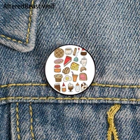 brunch by elebea printed pin custom funny brooches shirt lapel bag cute badge cartoon cute jewelry gift for lover girl friends