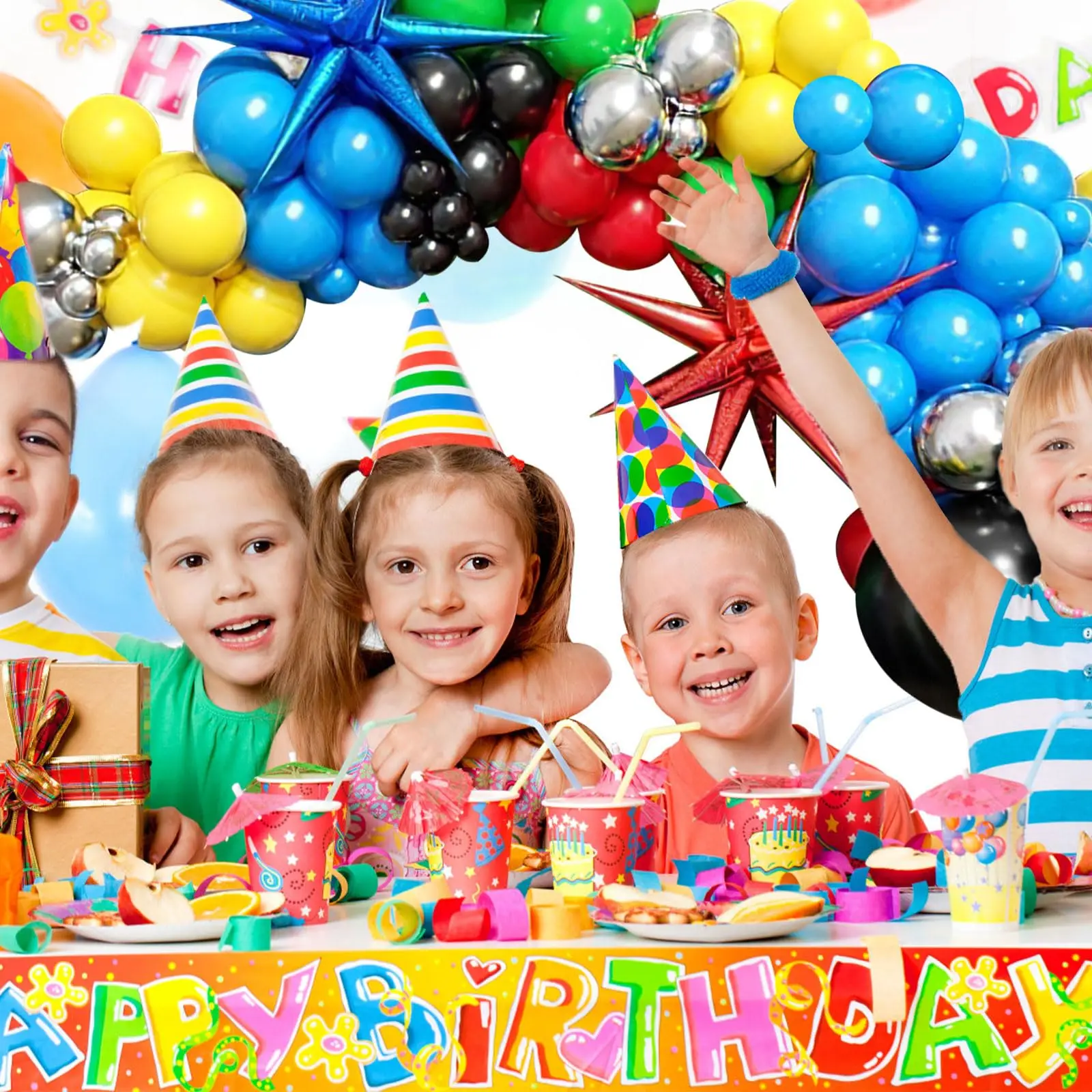 137 шт. разноцветные гирлянды для воздушных шаров