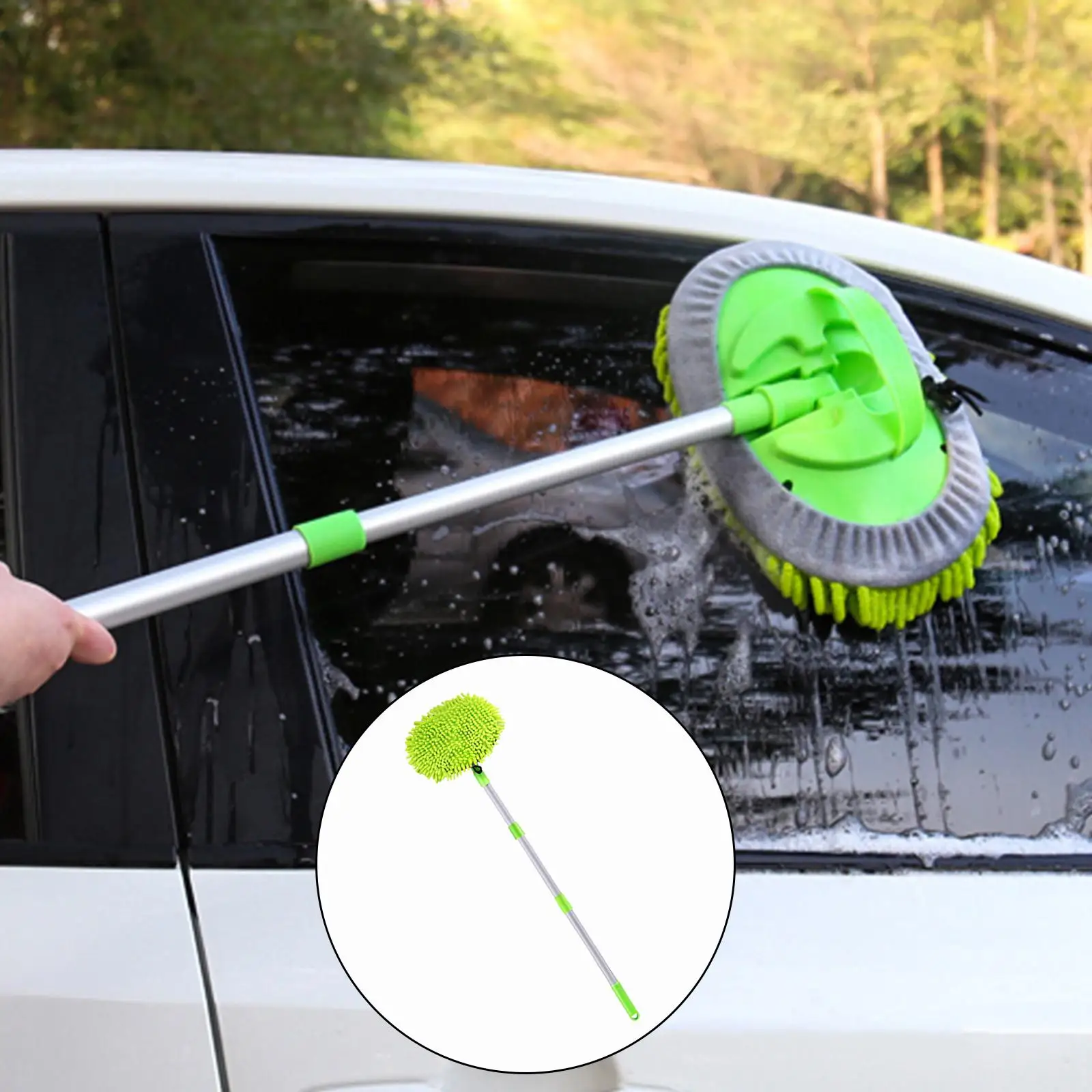 

Brush Microfiber Duster Adjustable Car Washing Brush Auto