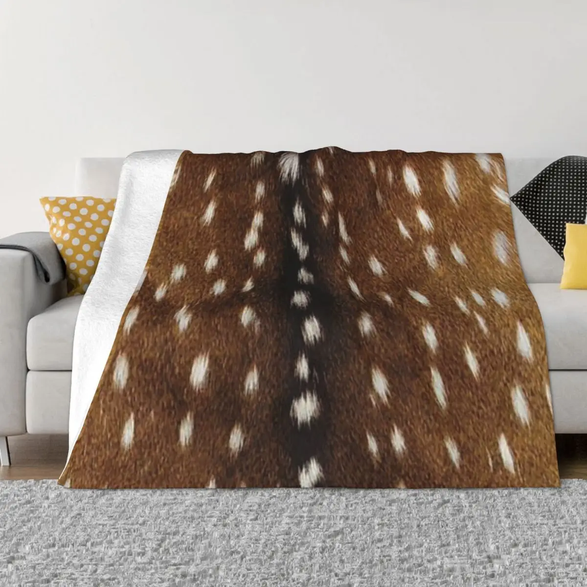 

Одеяло из кораллового флиса с узором из натуральной кожи оленя, бархатные теплые одеяла, Хлопковое одеяло, домашнее покрывало для дивана, сп...