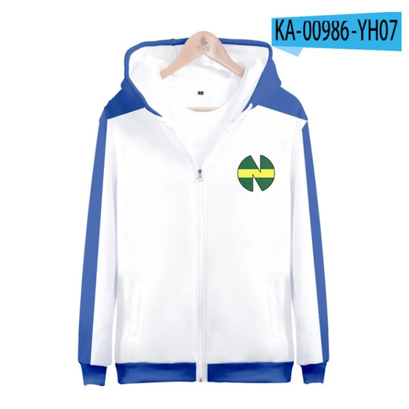 

Cosplay Boy girls Anime Captain Tsubasa Ozora Tsubasa Kojiro Hyuga Hoodie 3D Zipper Sweatshirts Jacket Soccer Jerseys Uniform