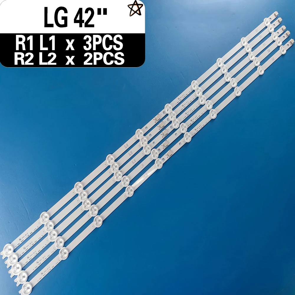 

Светодиодная полоса для заднего освещения монитора lg, для 42ln541v, 42la620z, 42la620v, 42la620s, 42ln570s, 42ln540v, 42ln613v, lc420due