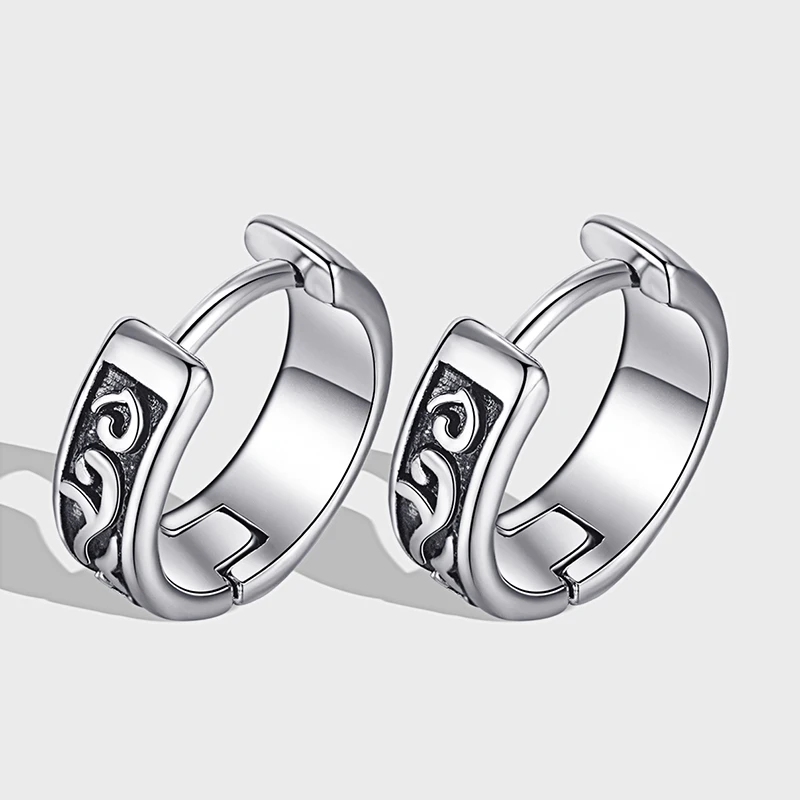 

Woman Man stainless steel Ear studs Retro fashion Boy Earrings Girl simple and versatile Trend party Ear jewelry pendientes Hot