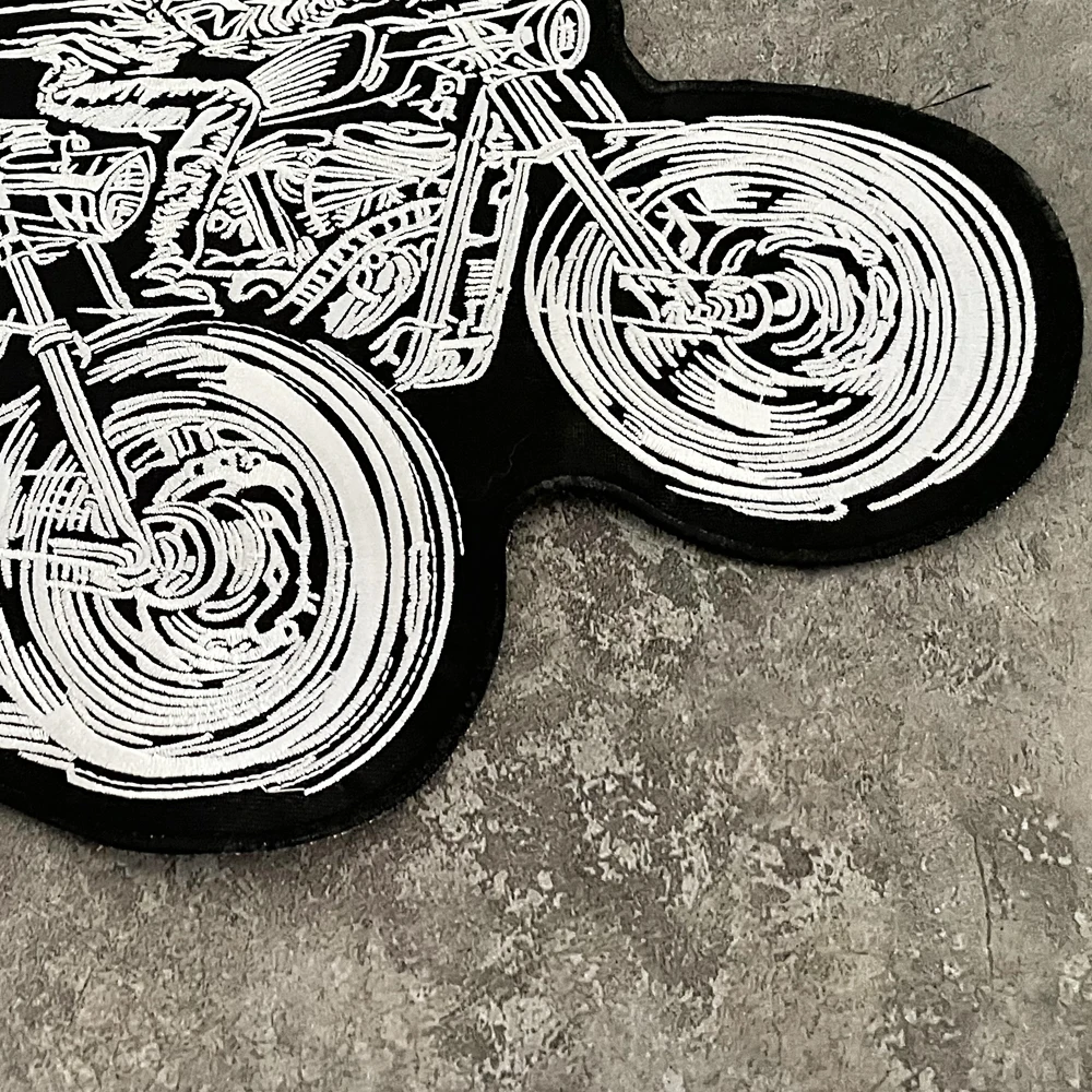 Кожаная вышитая заплатка 30*20см