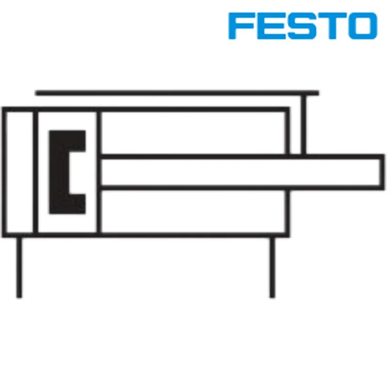 Пневмоцилиндр FESTO 544029 DGSL-20-200-Y3A с двусторонней регулировкой и гидравлическим буфером для высокоточных линий дозирования полупроводников (art.: 3920dbfba2ff6) - 3920dbfba2ff6