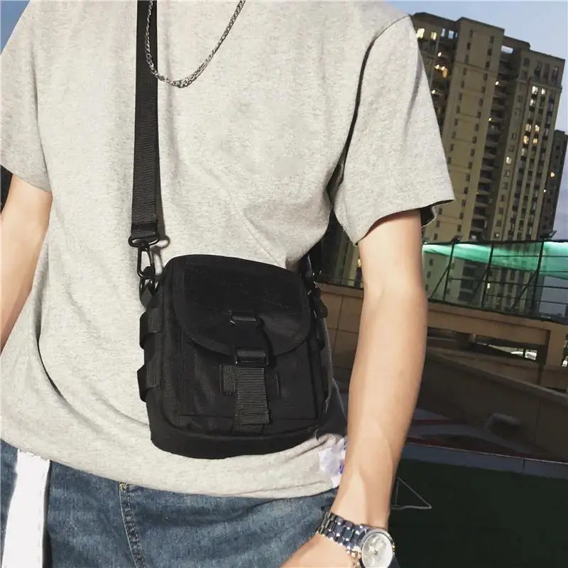 Military Tactical Shoulder Crossbody Bag Outdoor Sports Riding Tactics Shoulder Bag Oxford Cloth Portable Shoulder Bag