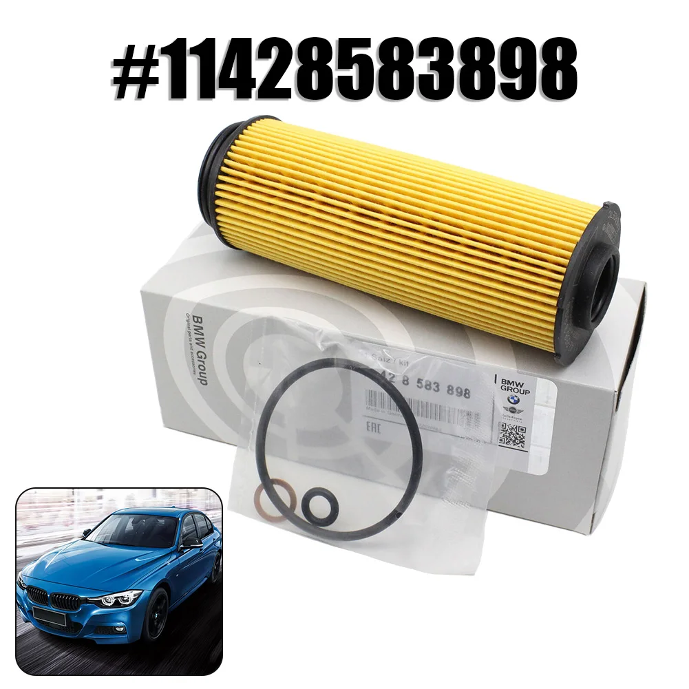 

New Engine Oil Filter Replacement For BMW F20 E80 G12 340i 440i 540i M240i 3.0L Engine Oil Filter #11428583898 #11427788460
