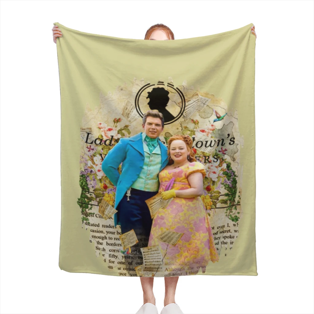 Пенелопа и Колин - одеяла Бриджертон серии. Теплые фланцевые одеяла. Мягкое