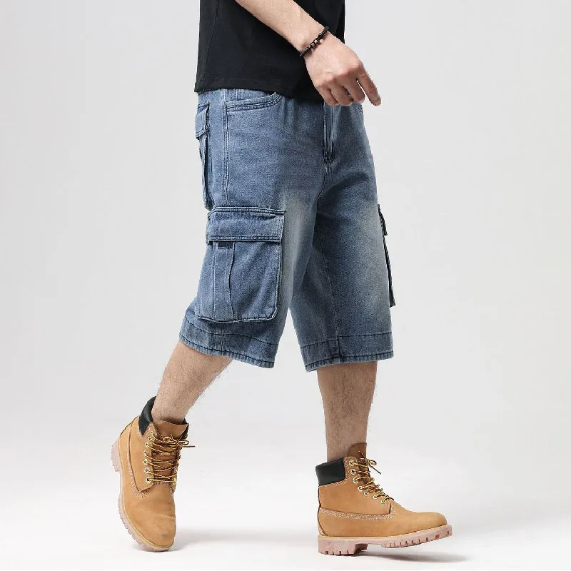 Plus Size 46 Jeans Male Men Jeans Mens Shorts Men Denim Jeans Men Trousers Man Pants Men Pants for Men Loose High Quality 2022