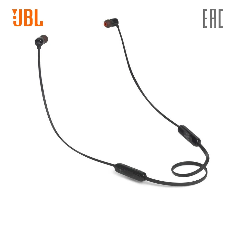 Беспроводные наушники JBL JBLT110BTWHT с Bluetooth, портативная аудиогарнитура с микрофоном T110BT для видеоэлектроники потребительского спроса.