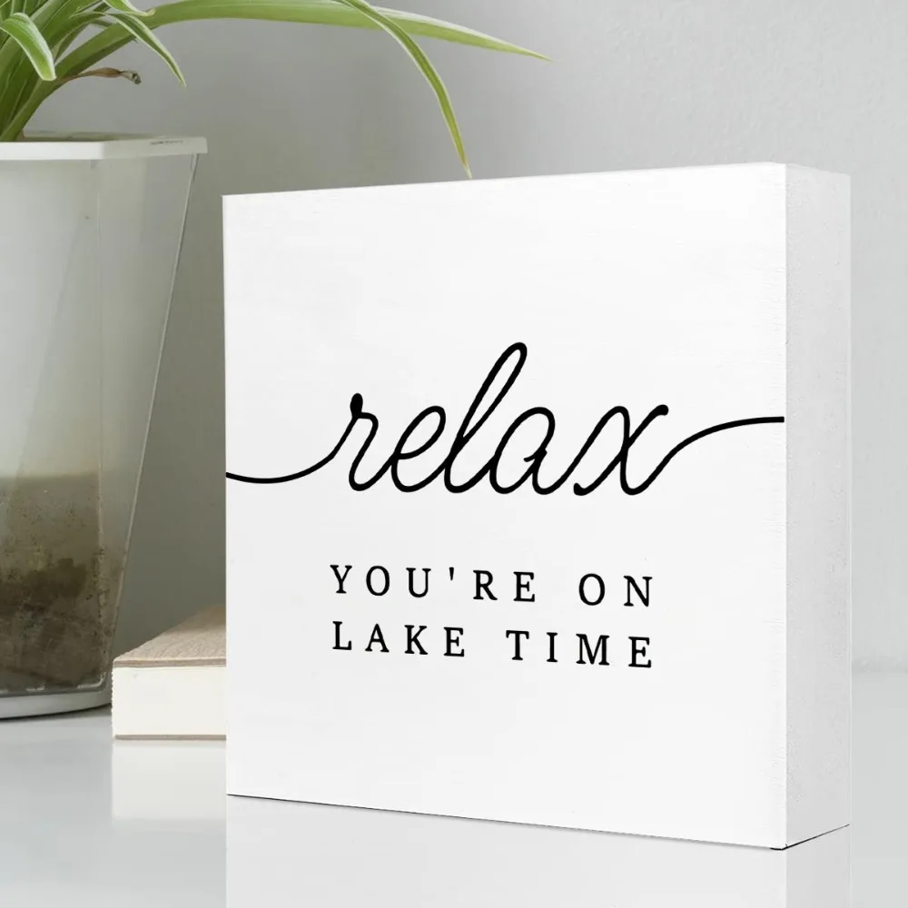 Деревянный пейзаж с принтом озера декор для стен столешницы дом релаксационные