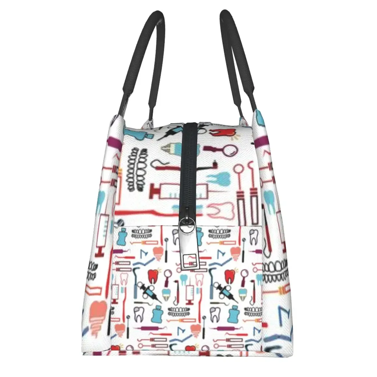 Дорожные Изолированные сумки д/обеда с рисунком женские стоматологические