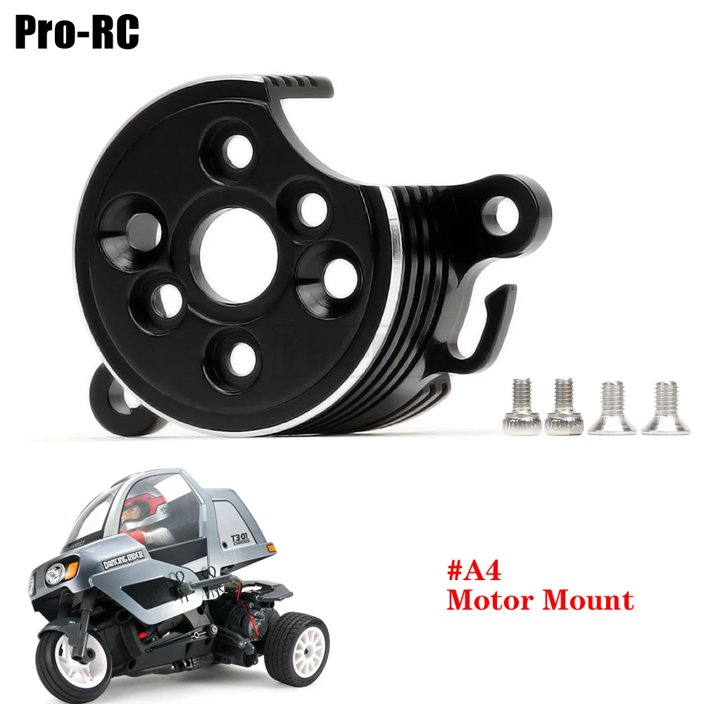 

1Pcs Aluminum Alloy Heat Sink Motor Mount A4 for 1/8 Tamiya Triple Wheel T3-01 Dancing Rider Star Unit Series RC Car